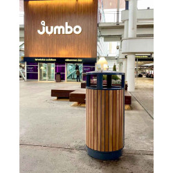 Plaza Wood litter bin
