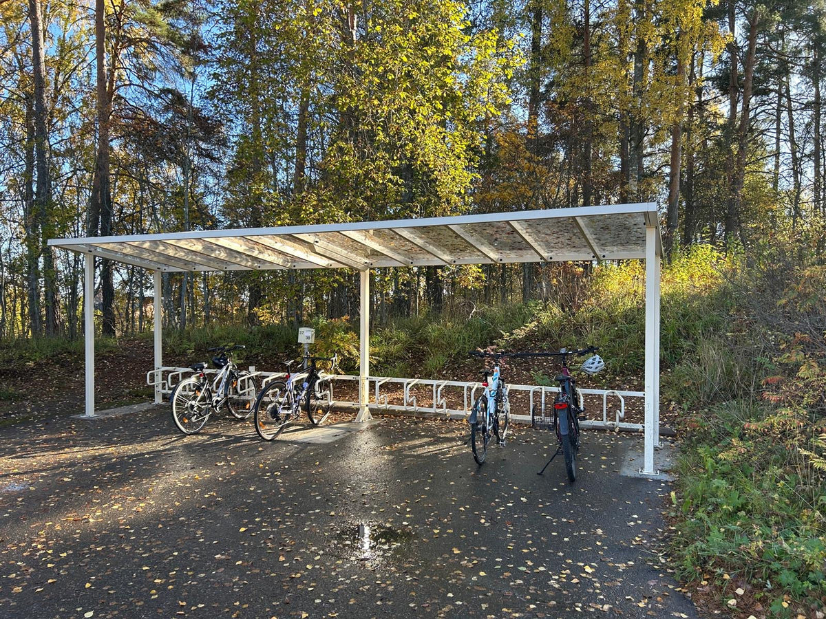 KOy Kankaankatu, Jyväskylä – ViVa pyöräkatos CubiQ-pyörätelineillä