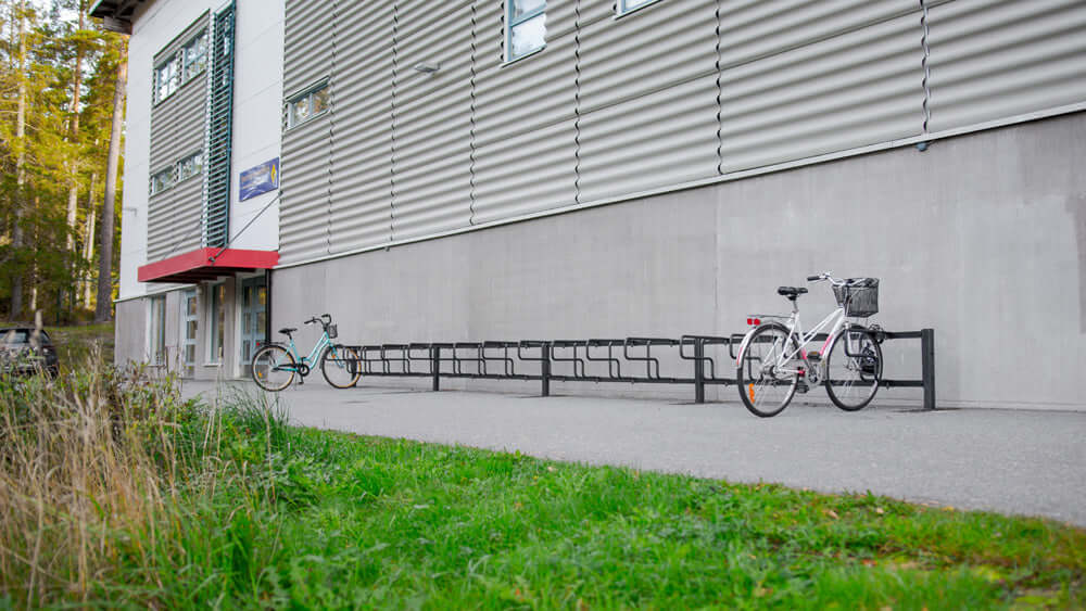 Bicycle rack CubiQ Standard, 1-sided, in-ground