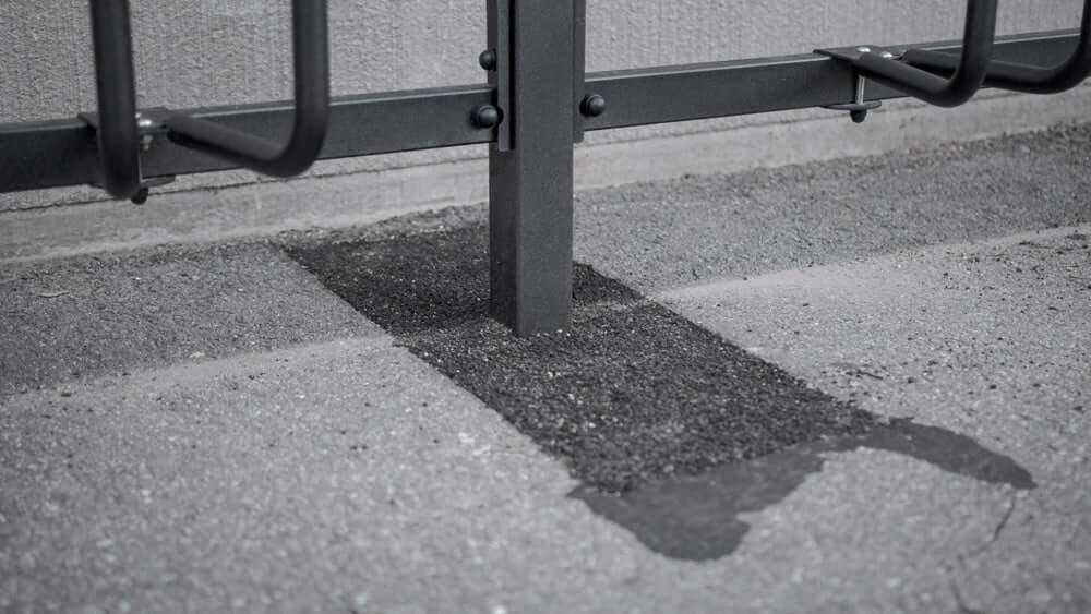 Bicycle rack CubiQ Standard, 1-sided, in-ground