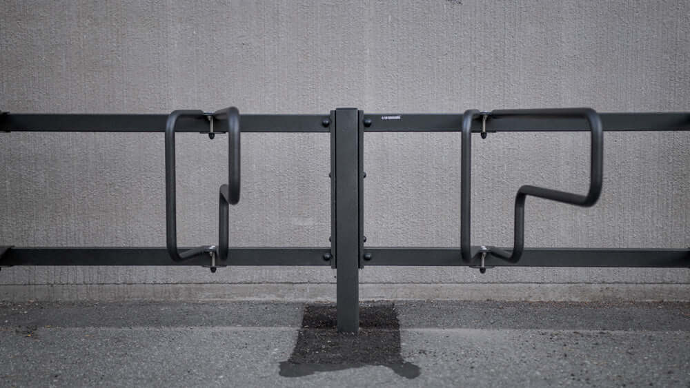 Bicycle rack CubiQ Standard, 1-sided, in-ground