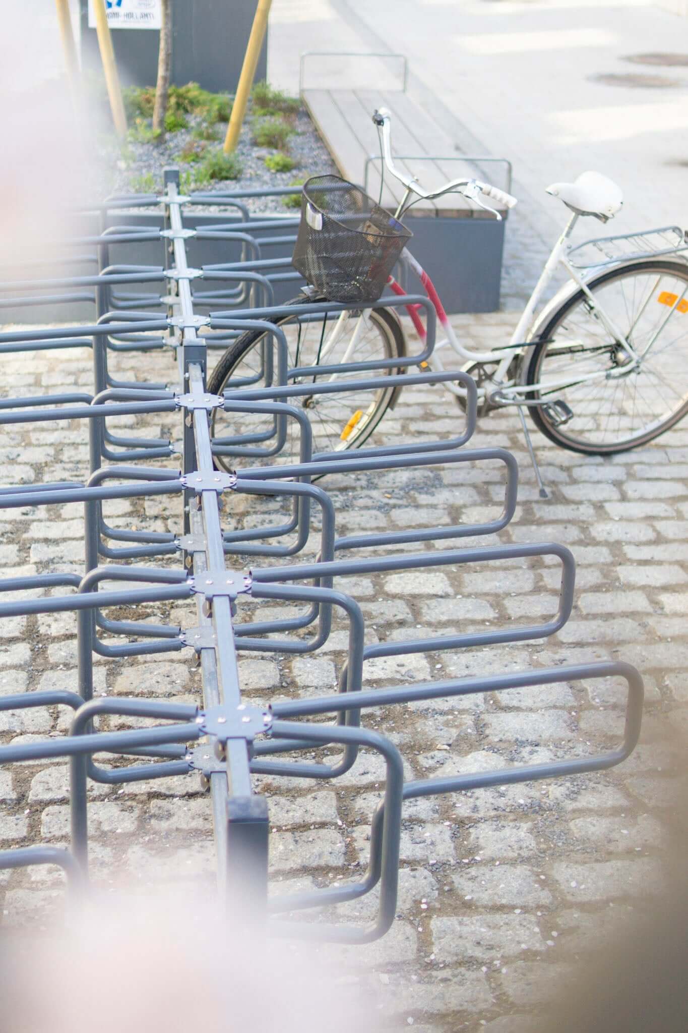 Bicycle rack CubiQ Standard, 2-sided, surface-mounted