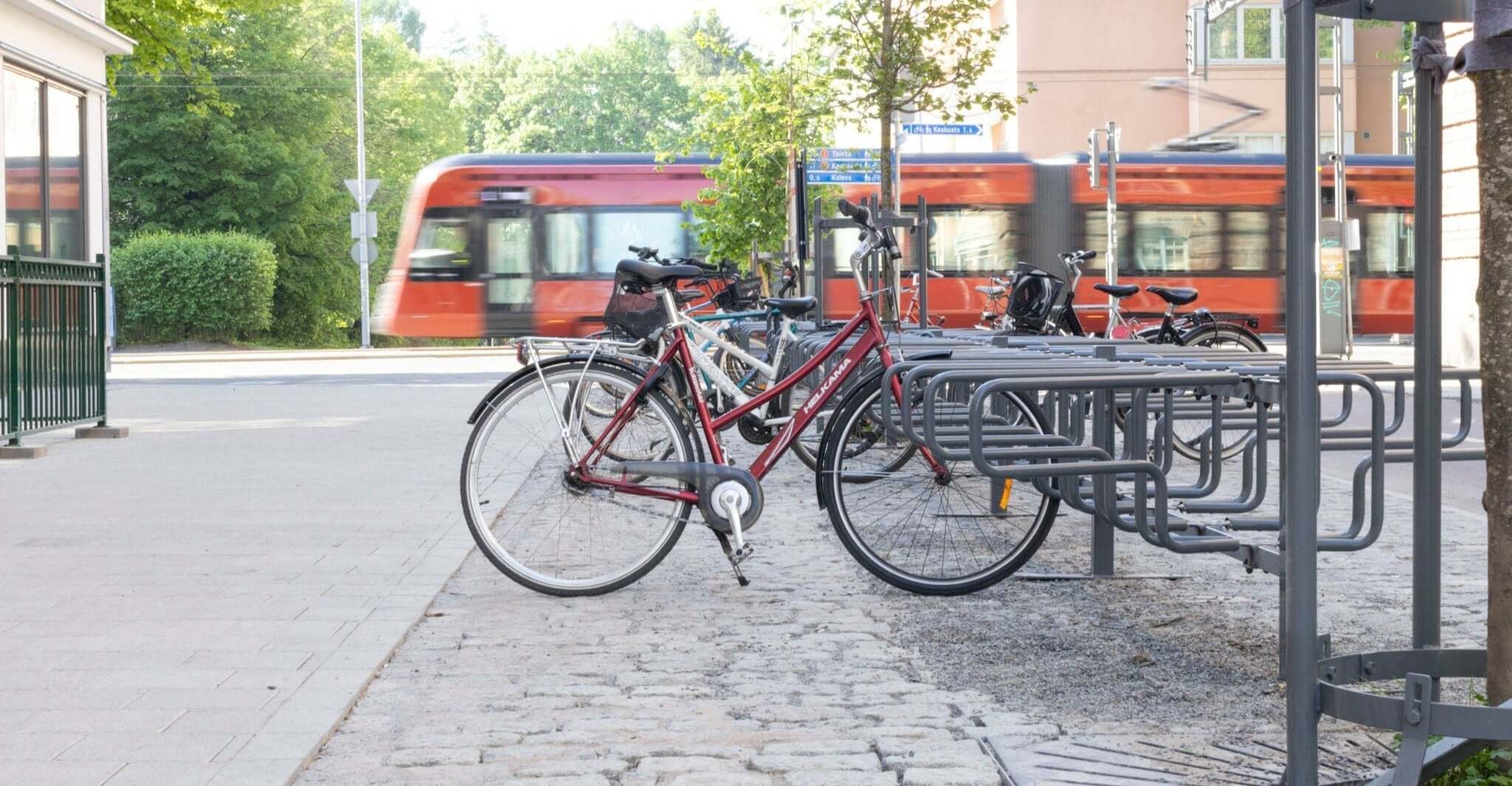 Bicycle rack CubiQ Standard, 2-sided, surface-mounted