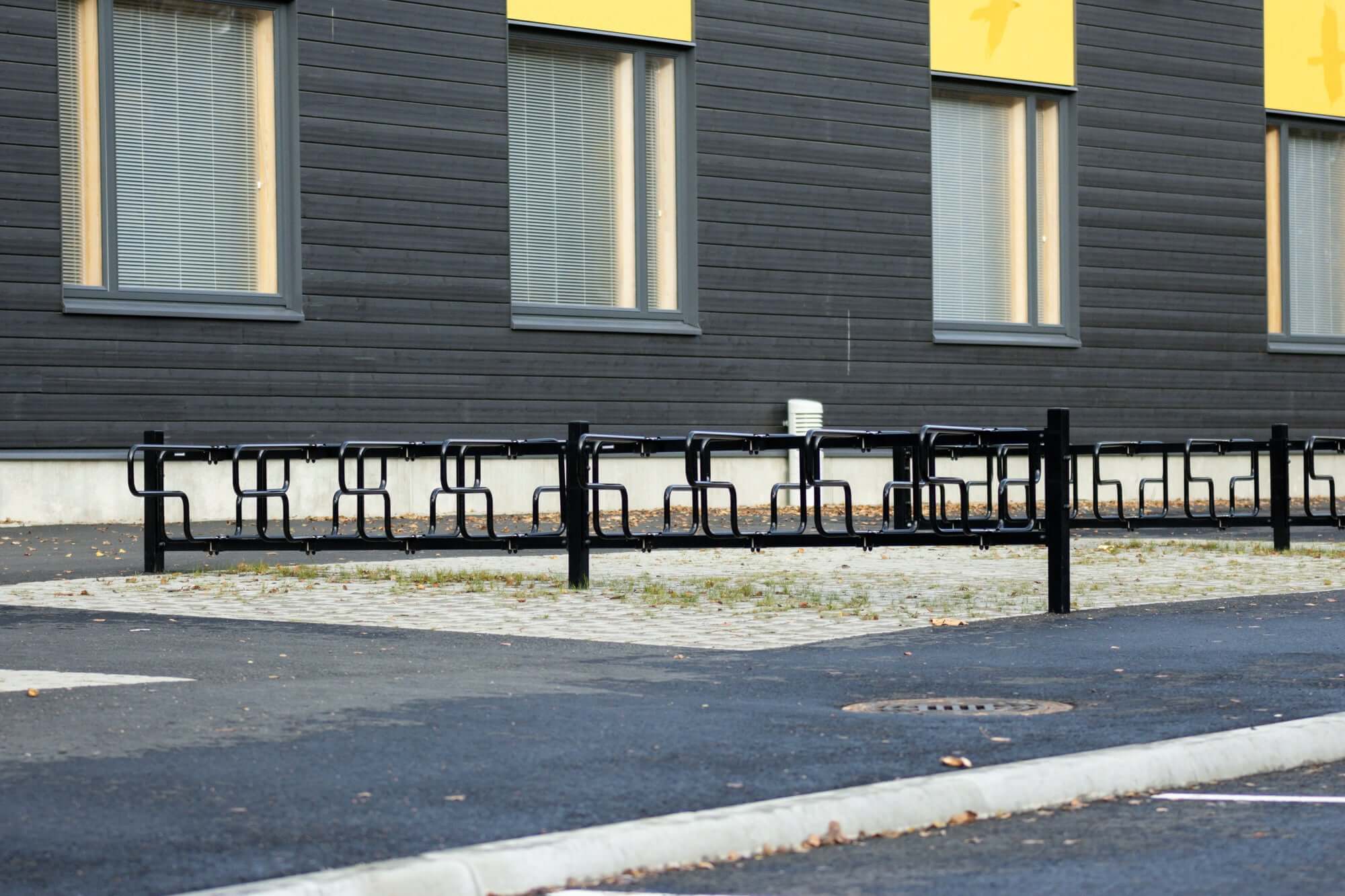 Bicycle rack CubiQ Standard, 2-sided, in-ground
