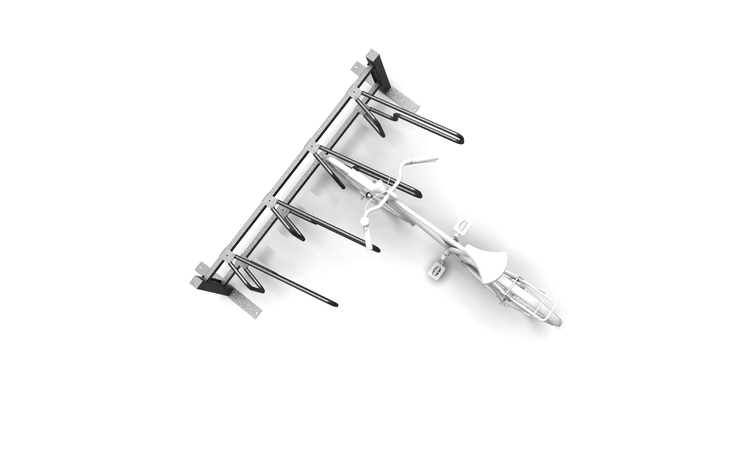 Bicycle rack CubiQ Standard, 1-sided, surface-mounted