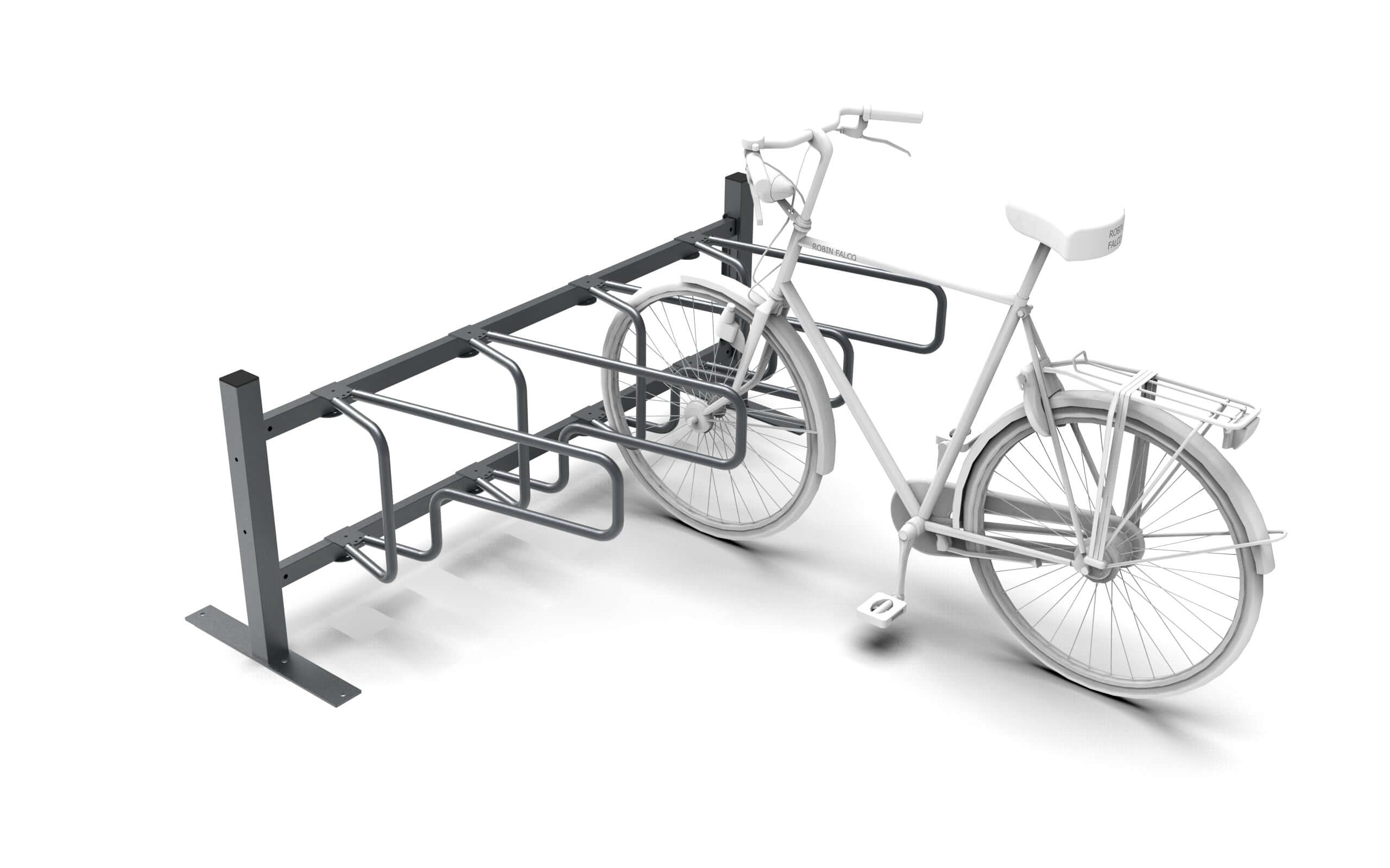 Bicycle rack CubiQ Standard, 1-sided, surface-mounted