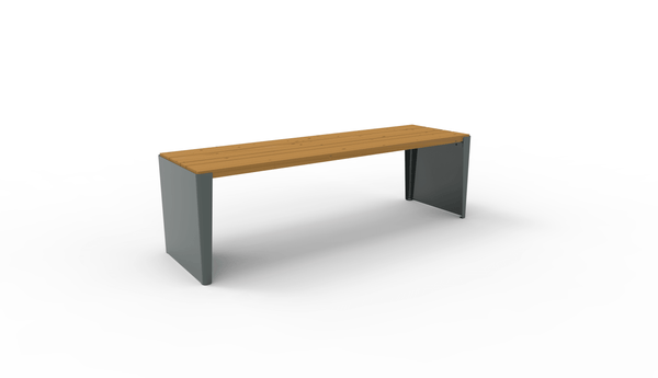 Bench Kuru Senior, backless, solid end, SPM/M