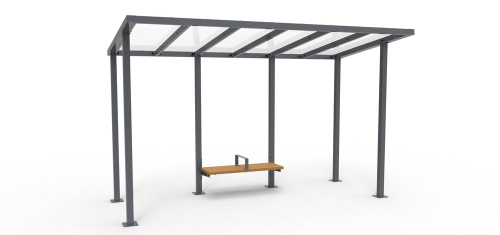 Armrests of the bench