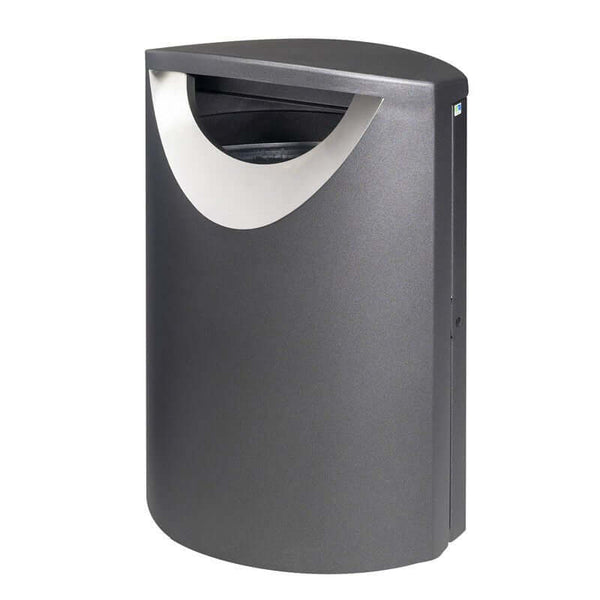 Litter bin Ellipse 60, painted