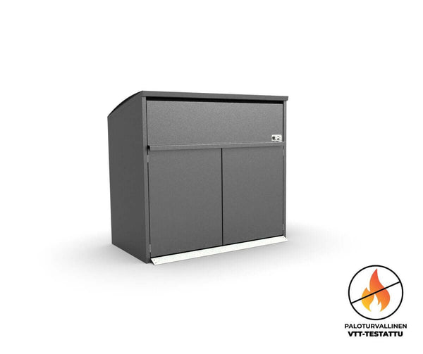 Fire-safe bin shelter Modul Duo