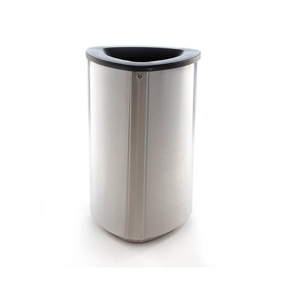 Litter and recycling bin Bermuda Jumbo 200, stainless steel