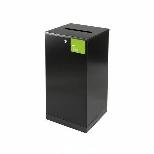 Recycling bin Edge 100 paper lid, painted
