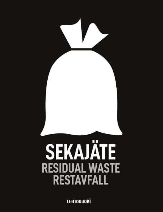 Modul lajittelutarra, Sekajäte - Lehtovuori
