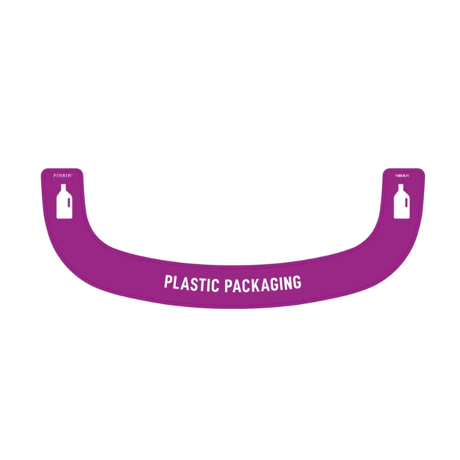Bermuda rectangle recycling stickers