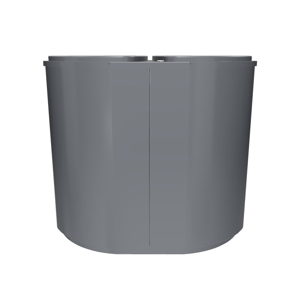 Litter and recycling bin Bermuda Double, painted