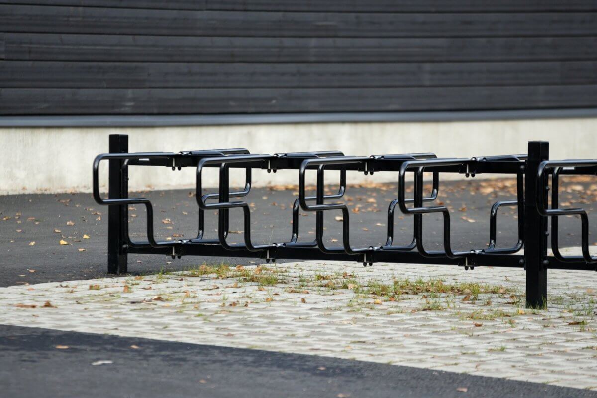Bicycle rack CubiQ Standard, 2-sided, in-ground