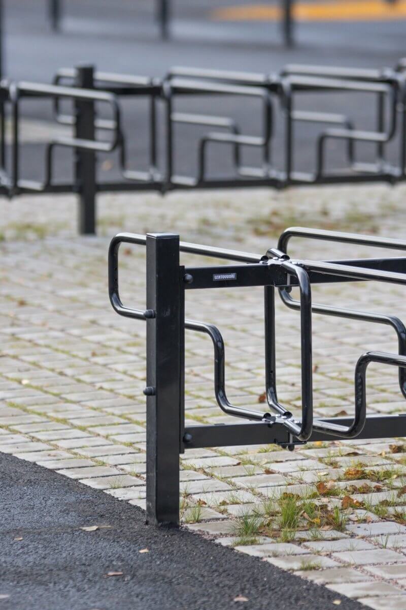 Bicycle rack CubiQ Standard, 2-sided, in-ground