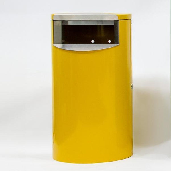 Litter bin CITY 30, painted, with magnetic attachment