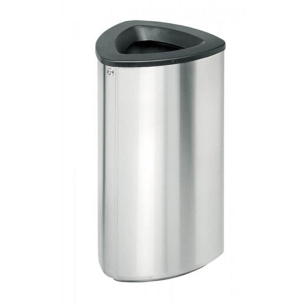 Litter and recycling bin Bermuda 80, stainless steel