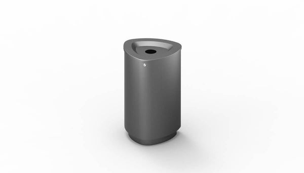 Bermuda Jumbo 200 litter and recycling bin with bottle sorting lid, painted