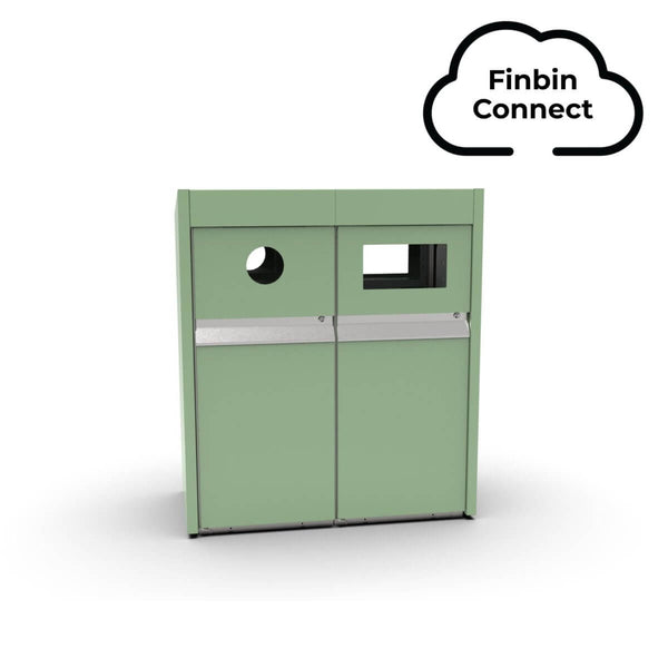 Outdoor recycling bin Loop Duo