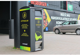 Our groundbreaking CitySolar smart bin is now available in a smaller 120-liter size!